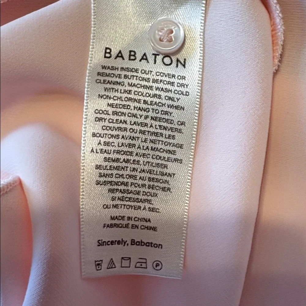 Babaton Light Pink Asymmetrical Midi Dress - Picture 2 of 12